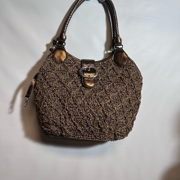 Brighton Tan Shoulder Bag with Woven Design - Picture 2 of 6